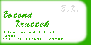 botond kruttek business card